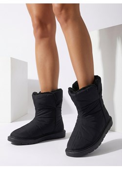 Luna Elegante Botki Zimowe w Kolorze Czarnym ze sklepu royalfashion.pl w kategorii Śniegowce damskie - zdjęcie 187699071