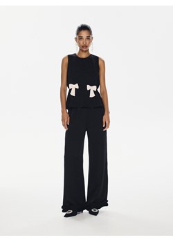 Reserved - Spodnie z wiskozy - czarny ze sklepu Reserved w kategorii Spodnie damskie - zdjęcie 187699423