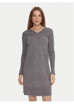 United Colors Of Benetton Sukienka dzianinowa 1044DV02C Szary Relaxed Fit ze sklepu MODIVO w kategorii Sukienki - zdjęcie 187699624