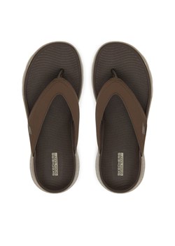 Skechers Japonki Go Walk Flex Sandal-Vallejo 229202/CHOC Brązowy ze sklepu MODIVO w kategorii Klapki męskie - zdjęcie 187699632