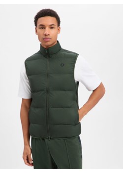 Fred Perry Kamizelka męska Mężczyźni oliwkowy jednolity ze sklepu vangraaf w kategorii Kamizelki męskie - zdjęcie 187699852