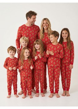 Sinsay - Bawełniana piżama dwuczęściowa - czerwony ze sklepu Sinsay w kategorii Piżamy męskie - zdjęcie 187700272