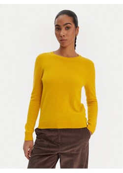 United Colors Of Benetton Sweter 1002D1K01 Żółty Regular Fit ze sklepu MODIVO w kategorii Swetry damskie - zdjęcie 187700354