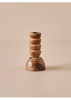 BELLA MAISON Świecznik &quot;Ricardo&quot; w kolorze brązowym - wys. 15,5 x Ø 8,5 cm ze sklepu Limango Polska w kategorii Świeczniki - zdjęcie 187700810