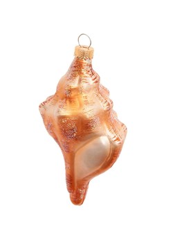 Krebs Glas Lauscha Ozdoba choinkowa w kolorze jasnobrązowym - wys. 12 cm ze sklepu Limango Polska w kategorii Dekoracje bożonarodzeniowe - zdjęcie 187700922