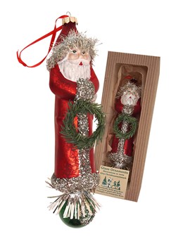 Krebs Glas Lauscha Ozdoba choinkowa w kolorze czerwonym - wys. 25 cm ze sklepu Limango Polska w kategorii Dekoracje bożonarodzeniowe - zdjęcie 187700924