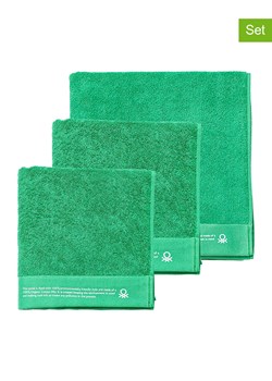 Benetton 3-częściowy zestaw ręczników w kolorze zielonym ze sklepu Limango Polska w kategorii Ręczniki - zdjęcie 187700964