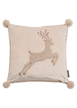 Magma Heimtex Poszewka &quot;Rudolph&quot; w kolorze szarobrązowym na poduszkę - 45 x 45 cm ze sklepu Limango Polska w kategorii Poduszki dekoracyjne - zdjęcie 187701311