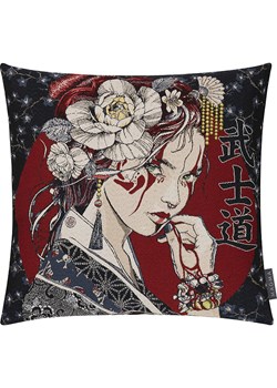 Magma Heimtex Poszewka w kolorze niebiesko-czerwonym na poduszkę - 45 x 45 cm ze sklepu Limango Polska w kategorii Poduszki dekoracyjne - zdjęcie 187701362