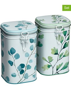 Eigenart Puszki (2 szt.) &quot;Trees&quot; w kolorze zielono-błękitnym na herbatę - 250 g ze sklepu Limango Polska w kategorii Dzbanki i zaparzacze - zdjęcie 187701642