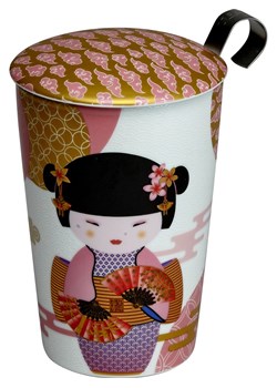 Eigenart Kubek w kolorze jasnoróżowo-złotym do herbaty - 350 ml ze sklepu Limango Polska w kategorii Dzbanki i zaparzacze - zdjęcie 187701652