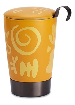 Eigenart Kubek &quot;Teaeve - Opera&quot; w kolorze żółtym do herbaty - 350 ml ze sklepu Limango Polska w kategorii Dzbanki i zaparzacze - zdjęcie 187701683