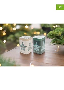 Eigenart Puszki (2 szt.) &quot;Merry Wishes&quot; w kolorze biało-zielonym na herbatę - 100 g ze sklepu Limango Polska w kategorii Dzbanki i zaparzacze - zdjęcie 187701731