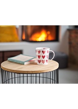 Eigenart Kubek &quot;Hearts&quot; w kolorze biało-czerwonym do herbaty - 500 ml ze sklepu Limango Polska w kategorii Dzbanki i zaparzacze - zdjęcie 187701734