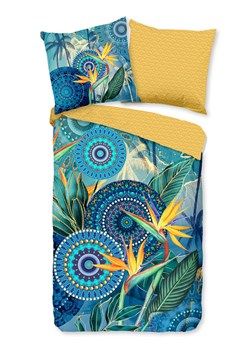 Hip Komplet pościeli satynowej w kolorze niebiesko-żółtym ze sklepu Limango Polska w kategorii Pościele - zdjęcie 187702100