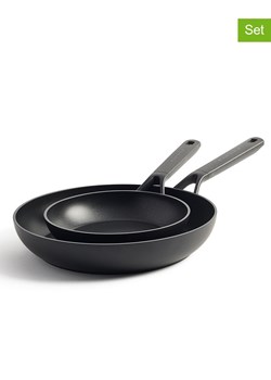 KitchenAid Patelnie (2 szt.) &quot;Classic Forged&quot; w kolorze czarnym ze sklepu Limango Polska w kategorii Garnki - zdjęcie 187702432