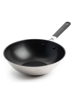 KitchenAid Wok &quot;Classic&quot; w kolorze srebrnym - Ø 28 cm ze sklepu Limango Polska w kategorii Garnki - zdjęcie 187702491