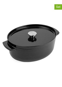 KitchenAid 2-częściowy zestaw w kolorze czarnym - 30 x 24 x 14 cm ze sklepu Limango Polska w kategorii Garnki - zdjęcie 187702653