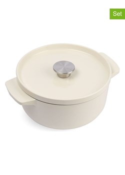 KitchenAid 2-częściowy zestaw w kolorze kremowym - 3,3 l ze sklepu Limango Polska w kategorii Garnki - zdjęcie 187702660