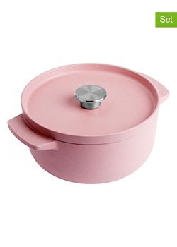 KitchenAid 2-częściowy zestaw w kolorze jasnoróżowym - 3,3 l ze sklepu Limango Polska w kategorii Garnki - zdjęcie 187702670