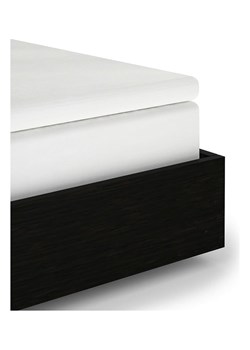 Heckett Lane Prześcieradło satynowe w kolorze białym na rozdzielany topper na gumce ze sklepu Limango Polska w kategorii Prześcieradła - zdjęcie 187702970