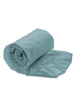 Heckett Lane Prześcieradło satynowe &quot;Elementi&quot; w kolorze błękitnym na gumce ze sklepu Limango Polska w kategorii Prześcieradła - zdjęcie 187702971