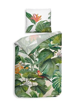 Heckett Lane Komplet pościeli satynowej &quot;Elisa&quot; w kolorze biało-jasnoróżowo-zielonym ze sklepu Limango Polska w kategorii Pościele - zdjęcie 187703312