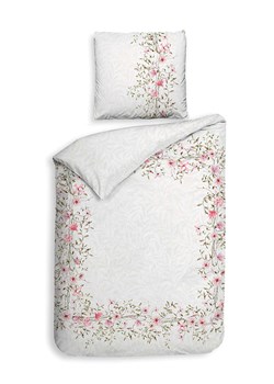 Heckett Lane Komplet pościeli satynowej &quot;Jolie&quot; w kolorze biało-jasnoróżowym ze sklepu Limango Polska w kategorii Pościele - zdjęcie 187703340