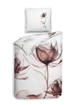 Heckett Lane Komplet pościeli satynowej &quot;Harriet&quot; w kolorze biało-różowym ze sklepu Limango Polska w kategorii Pościele - zdjęcie 187703412