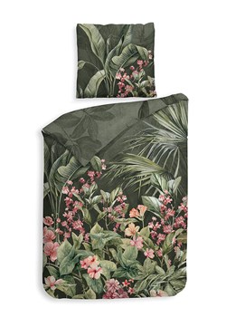 Heckett Lane Komplet pościeli satynowej &quot;Mai&quot; w kolorze zielono-jasnoróżowym ze sklepu Limango Polska w kategorii Pościele - zdjęcie 187703452