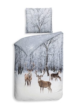 Heckett Lane Komplet pościeli satynowej &quot;Pelle&quot; w kolorze niebiesko-białym ze sklepu Limango Polska w kategorii Pościele - zdjęcie 187703470