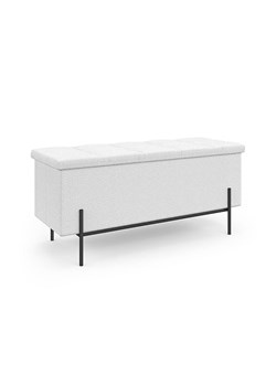 IDOMYA Essentials Ławka w kolorze białym ze schowkiem - 100 x 45 x 37 cm ze sklepu Limango Polska w kategorii Meble - zdjęcie 187704083