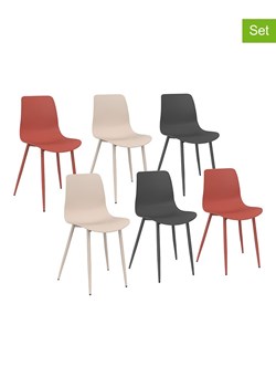IDOMYA Factory Krzesła (6 szt.) &quot;Nala&quot; w różnych kolorach - 48 x 79 x 48 cm ze sklepu Limango Polska w kategorii Meble - zdjęcie 187704542