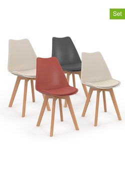 IDOMYA Factory Krzesła (4 szt.) w różnych kolorach - 46 x 79,5 x 51 cm ze sklepu Limango Polska w kategorii Meble - zdjęcie 187704643
