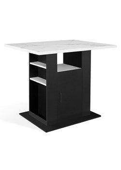 IDOMYA Factory Stół &quot;Théo&quot; w kolorze biało-czarnym do jadalni - 110 x 110 x 80 cm ze sklepu Limango Polska w kategorii Stoliki kawowe - zdjęcie 187705242