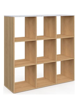 IDOMYA Essentials Regał stojący &quot;Marceau&quot; w kolorze jasnobrązowo-białym - 88 x 88 x 30 cm ze sklepu Limango Polska w kategorii Regały i witryny - zdjęcie 187705364