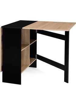 IDOMYA Factory Stół &quot;Edi&quot; w kolorze jasnobrązowo-czarnym do jadalni - 150 x 75 x 80 cm ze sklepu Limango Polska w kategorii Stoliki kawowe - zdjęcie 187705653