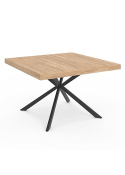 IDOMYA Factory Stół &quot;Soline&quot; w kolorze jasnobrązowo-czarnym do jadalni - 120 x 75 x 120 cm ze sklepu Limango Polska w kategorii Stoliki kawowe - zdjęcie 187705683