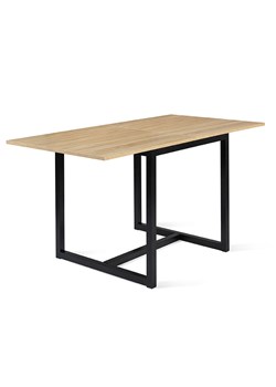 IDOMYA Factory Stół &quot;Memphis&quot; w kolorze jasnobrązowo-czarnym do jadalni - 80 x 78 x 78 cm ze sklepu Limango Polska w kategorii Stoliki kawowe - zdjęcie 187705700