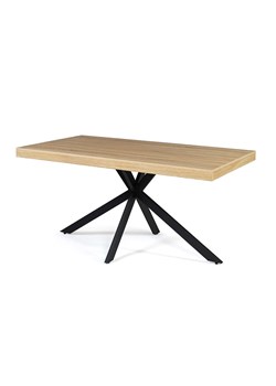 IDOMYA Factory Stół &quot;Brixton&quot; w kolorze jasnobrązowo-czarnym do jadalni - 160 x 75 x 90 cm ze sklepu Limango Polska w kategorii Stoliki kawowe - zdjęcie 187705893