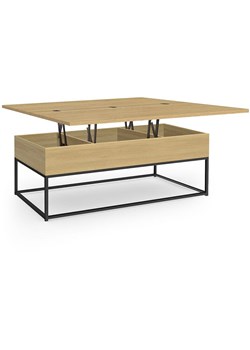 IDOMYA Essentials Ława &quot;Memphis&quot; w kolorze jasnobrązowo-czarnym - 100 x 54,5 x 40,5 cm ze sklepu Limango Polska w kategorii Stoliki kawowe - zdjęcie 187705974