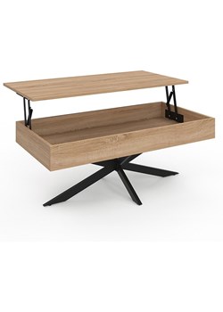 IDOMYA Essentials Ława &quot;Spider&quot; w kolorze jasnobrązowo-czarnym - 100 x 40 x 50 cm ze sklepu Limango Polska w kategorii Stoliki kawowe - zdjęcie 187706022