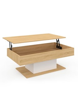 IDOMYA Factory Ława &quot;Tania&quot; w kolorze jasnobrązowo-białym - 110 x 40 x 60 cm ze sklepu Limango Polska w kategorii Stoliki kawowe - zdjęcie 187706042