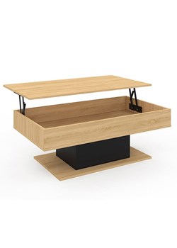 IDOMYA Essentials Ława &quot;Tania&quot; w kolorze jasnobrązowo-czarnym - 110 x 40 x 60 cm ze sklepu Limango Polska w kategorii Stoliki kawowe - zdjęcie 187706051