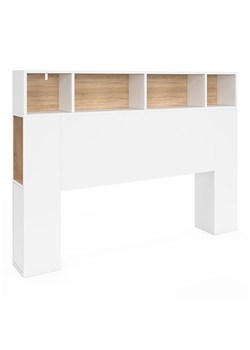 IDOMYA Essentials Zagłówek łóżka &quot;Léo&quot; w kolorze biało-jasnobrązowym - 145 x 105 x 20 cm ze sklepu Limango Polska w kategorii Łóżka i materace - zdjęcie 187706352