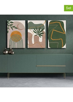 ABERTO DESIGN Druki (3 szt.) na płótnie - 70 x 45 cm ze sklepu Limango Polska w kategorii Obrazy - zdjęcie 187708053
