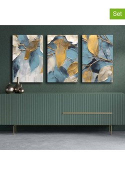 ABERTO DESIGN Druki (3 szt.) na płótnie - 45 x 70 cm ze sklepu Limango Polska w kategorii Obrazy - zdjęcie 187708061