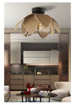 ABERTO DESIGN Lampa sufitowa w kolorze beżowo-czarnym - wys. 26 x Ø 40 cm ze sklepu Limango Polska w kategorii Oświetlenie - zdjęcie 187708144