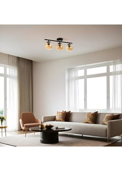 ABERTO DESIGN Lampa sufitowa w kolorze czarno-beżowym - 20 x 56 cm ze sklepu Limango Polska w kategorii Oświetlenie - zdjęcie 187708190