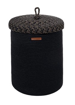 ABERTO DESIGN Kosz w kolorze czarnym - wys. 50 x Ø 36 cm ze sklepu Limango Polska w kategorii Pojemniki kuchenne - zdjęcie 187708201